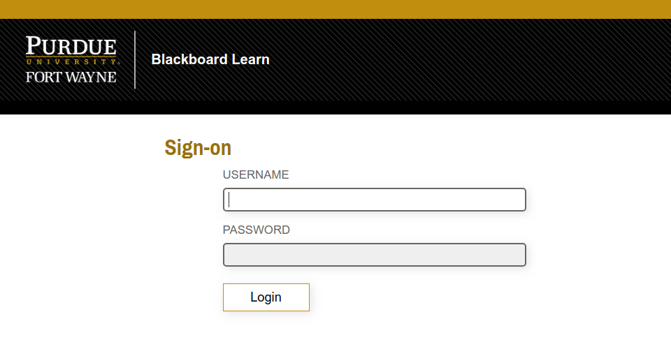 IPFW Blackboard Logo