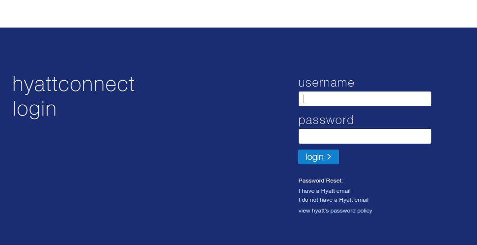 Login Hyattconnect