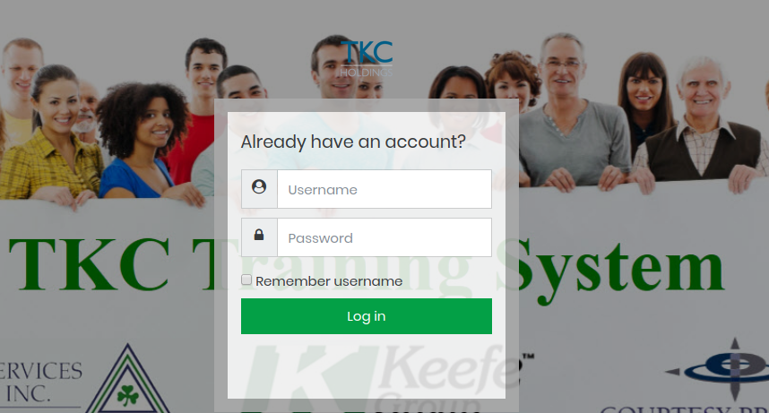 TKC Training LMS Log in
