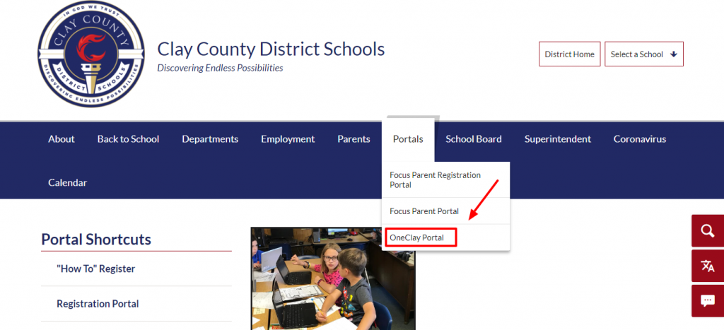 Log in to OneClay Account