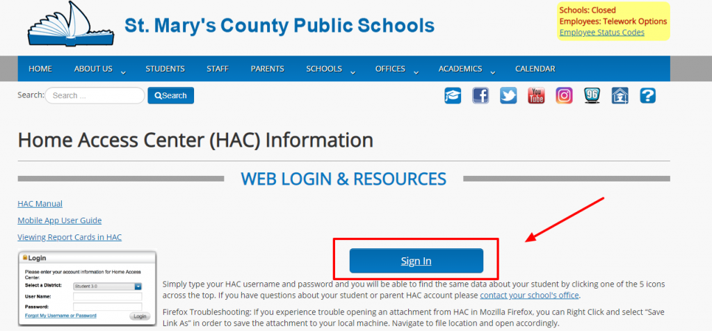 Login Your SMCPS Account