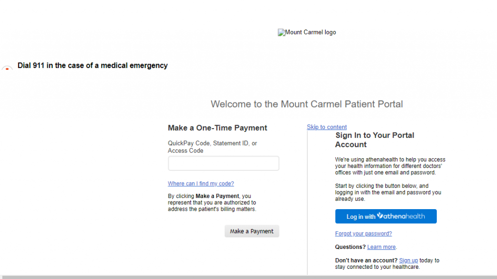 mount carmel patient portal logo