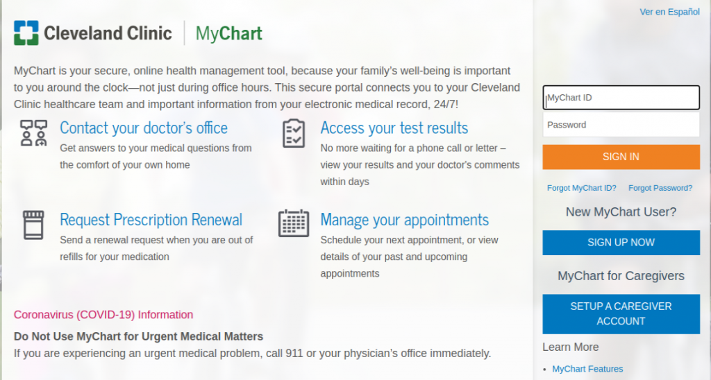 Mychart Cleveland Clinic Login