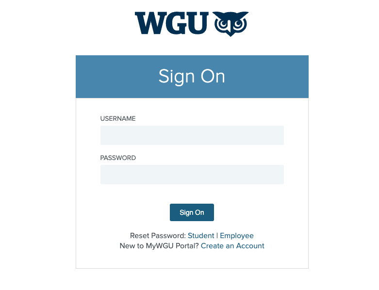 my wgu login