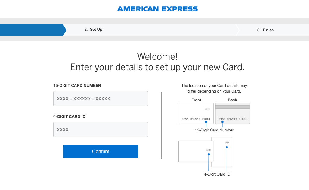 american express credit card activation