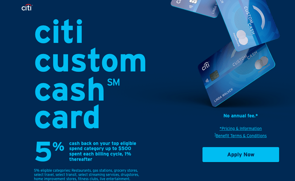 citi custom cash card