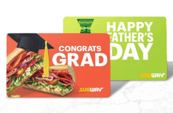 subway gift card logo