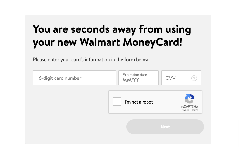 Walmart Money Card Activation